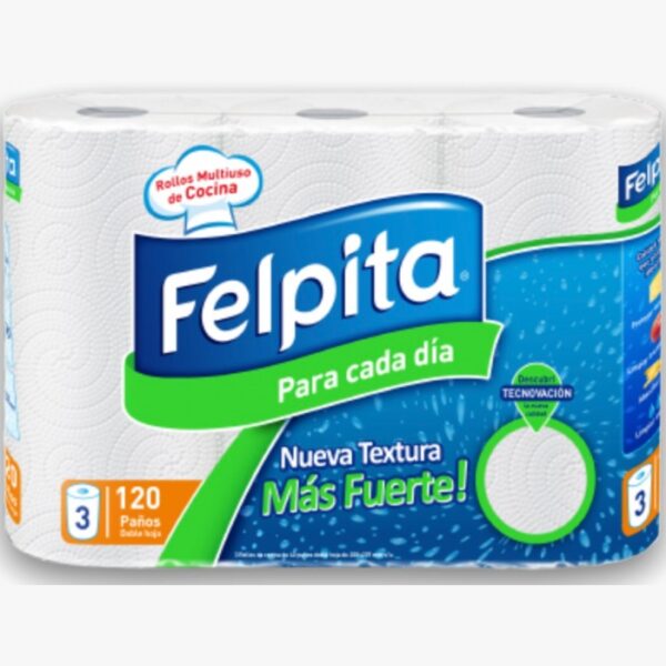 Rollo de Cocina Felpita 10x3 Unidades